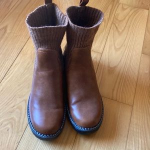 Women sock boots - Universal thread - Target - cognac - size 8.5